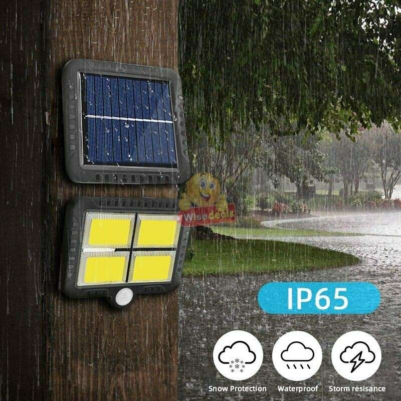 4 COB LED Multi functional SOLAR Energy Flood Light Kit with Remote Control