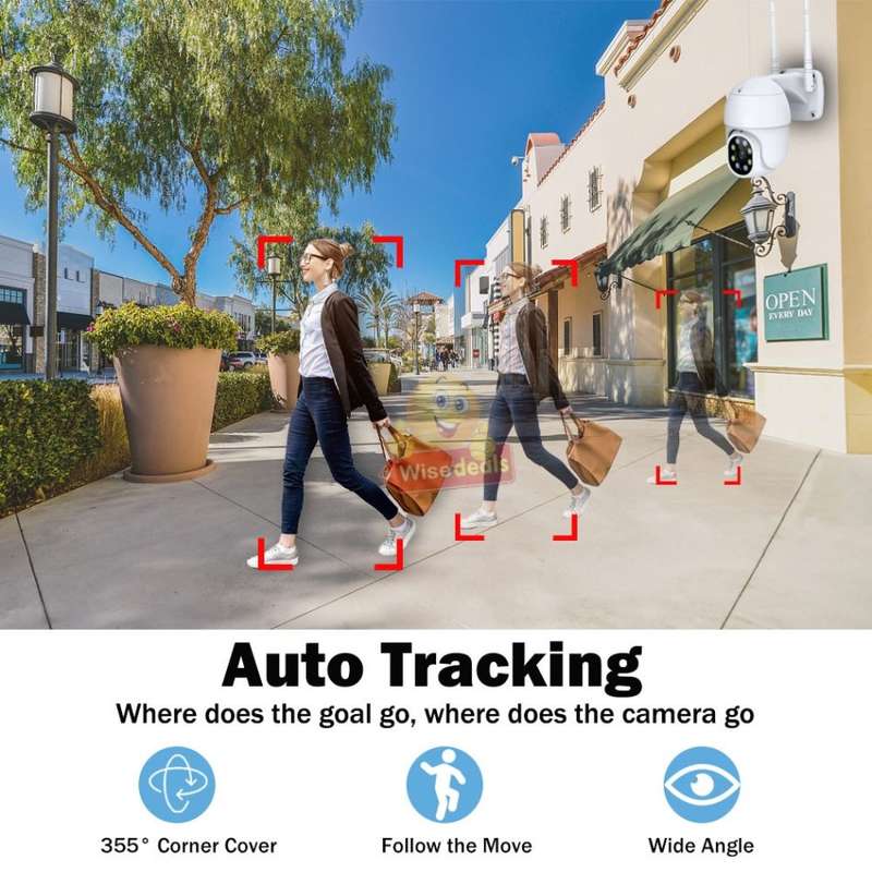 Waterproof Outdoor WIFI IP Camera, Auto Tracking, Motion Detector, Two-way Communication etc.
