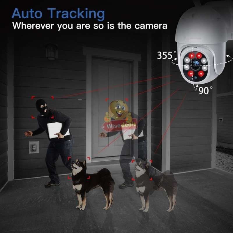 Waterproof Outdoor WIFI IP Camera, Auto Tracking, Motion Detector, Two-way Communication etc.