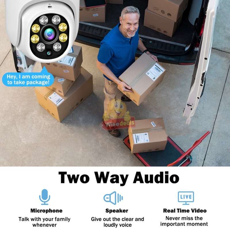 Waterproof Outdoor WIFI IP Camera, Auto Tracking, Motion Detector, Two-way Communication etc.