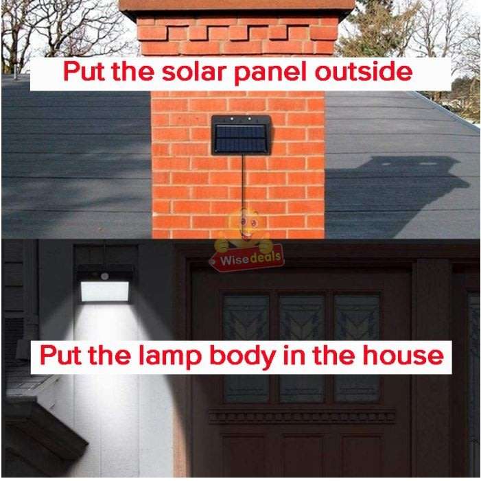 NEW 2-IN-1 SOLAR SPLIT Wall Light with 3 Modes, PIR Motion Sensor, Waterproof & Eco-Friendly