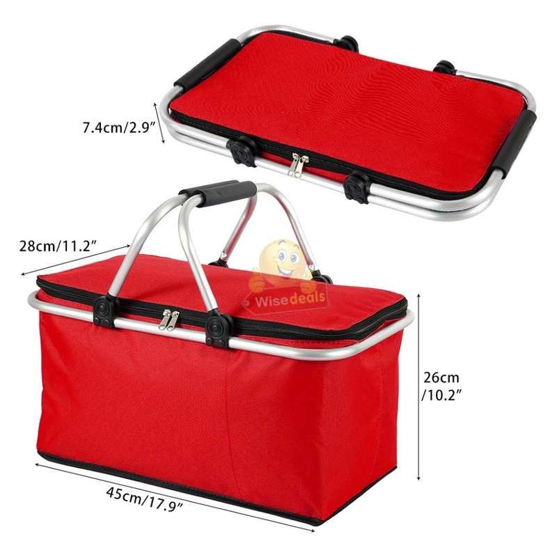 Picnic Cooler Bag, keep food warm or drinks cold, perfect for camping, picnic, hunting, fishing etc.
