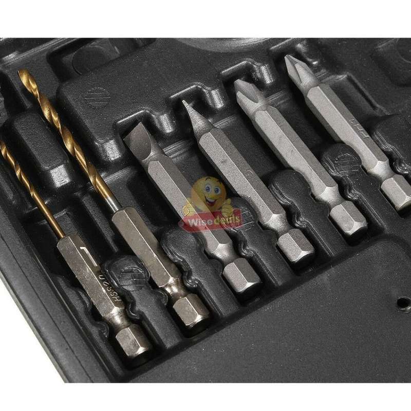 45Pcs Cordless Rechargeable Screwdriver and Drill Set