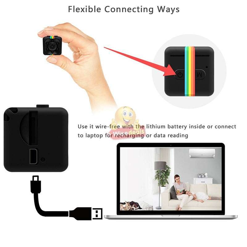 Mini Camera 960P Motion Sensor Camcorder, IR Night Vision, 140 degree view Angle etc