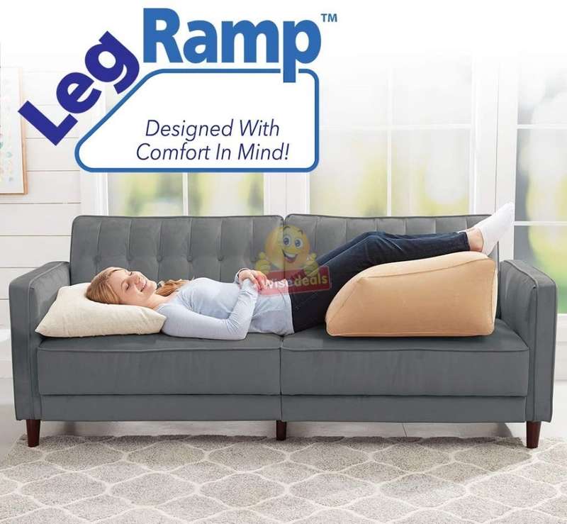 Comfortable Medical Inflatable Leg Pillow, Improves Blood Circulation, Reduce Swelling, Back Pain...