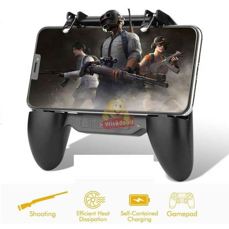 4-IN1 Mobile Game Controller, Works as Gamepad, Gaming Trigger, Phone Charging and Cooling Fan