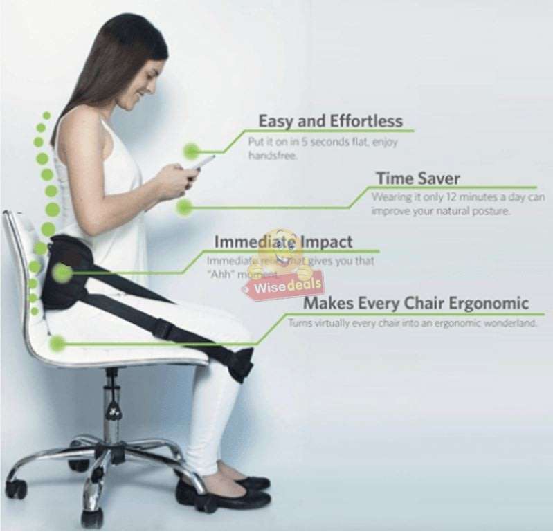 Medical Waist Protector Travel Bag - Prevents Back Pain, Reduces Neck Tension, Improve Posture etc.