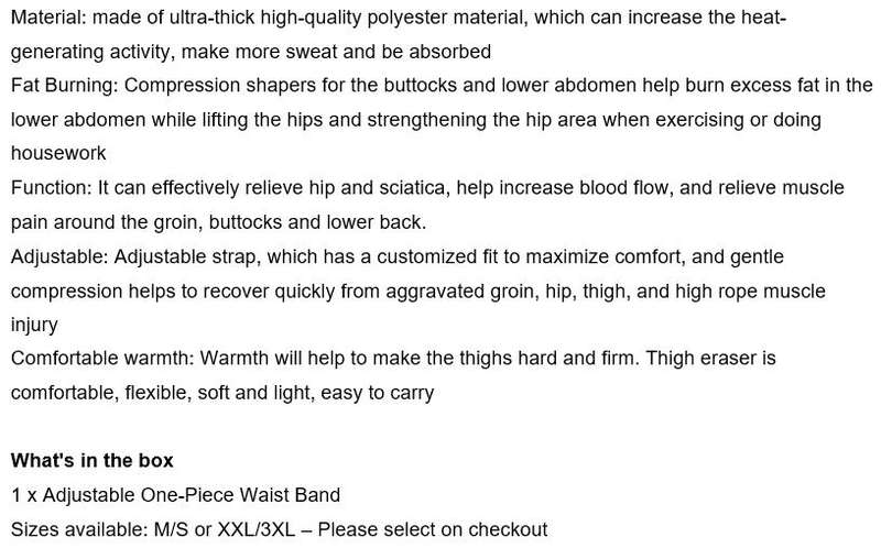 Get your ideal figure and burn calories fast with this Adjustable One-Piece Waist Band!