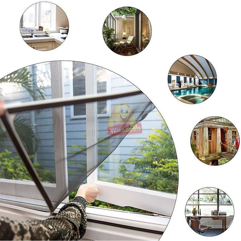 DIY Magnetic Mosquito & Insect Screening Net Kit 150 x 180cm, Easy to Install and to Remove