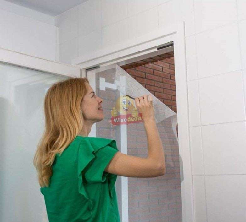 DIY Magnetic Mosquito & Insect Screening Net Kit 150 x 180cm, Easy to Install and to Remove