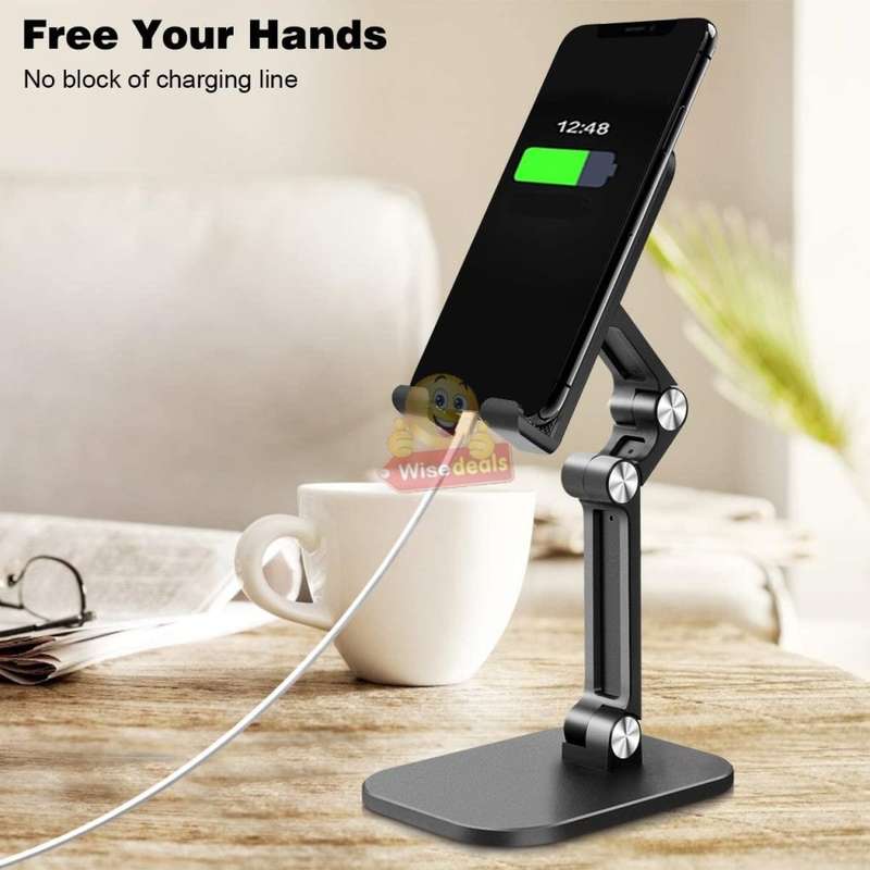Widely Compatible phone holder, Stable Base, Fully Protective Anti-Slip Silicone Pad, Foldable etc