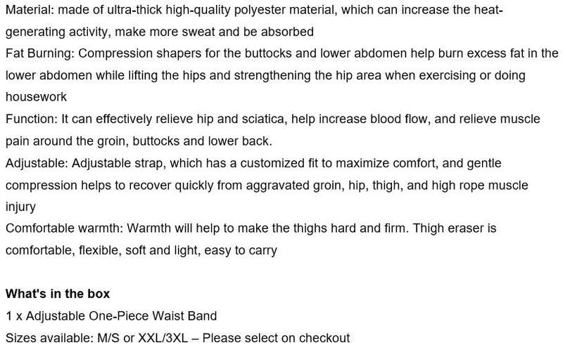 Get your ideal figure and burn calories fast with this Adjustable One-Piece Waist Band!