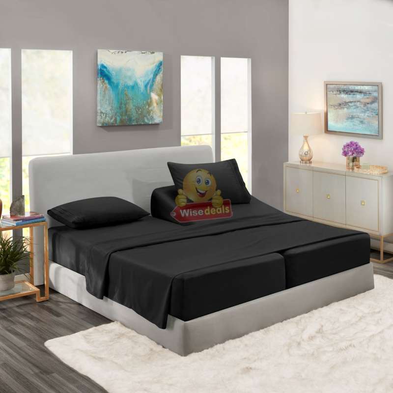 OUTSTANDING 5 PIECE KING SIZE Bed Sheet Set -  Get everything you need in one set!