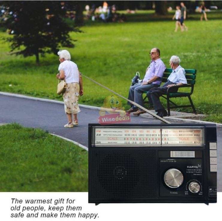 Rechargeable Bluetooth SOLAR AM-FM Radio with USB, SD, Aux MP3 Player, Flashlight, 18650mAh