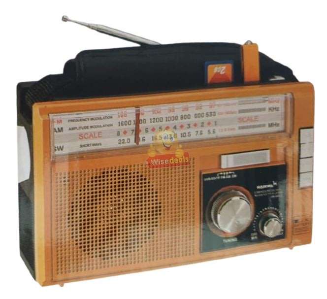Rechargeable Bluetooth SOLAR AM-FM Radio with USB, SD, Aux MP3 Player, Flashlight, 18650mAh