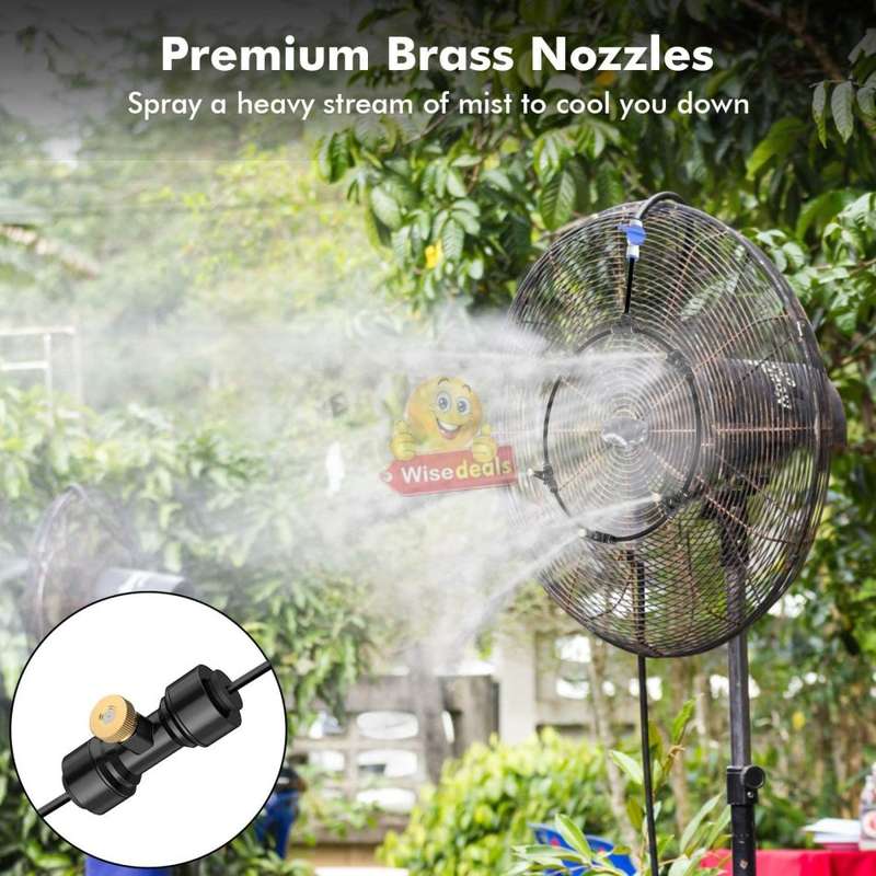 Pre-assembled Outdoor Misting / Irrigation System with Premium Brass Nozzles for outdoor Cooling