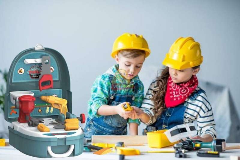 Tool Set Backpack for your Little one who loves to assist Dad with Fixing and Building