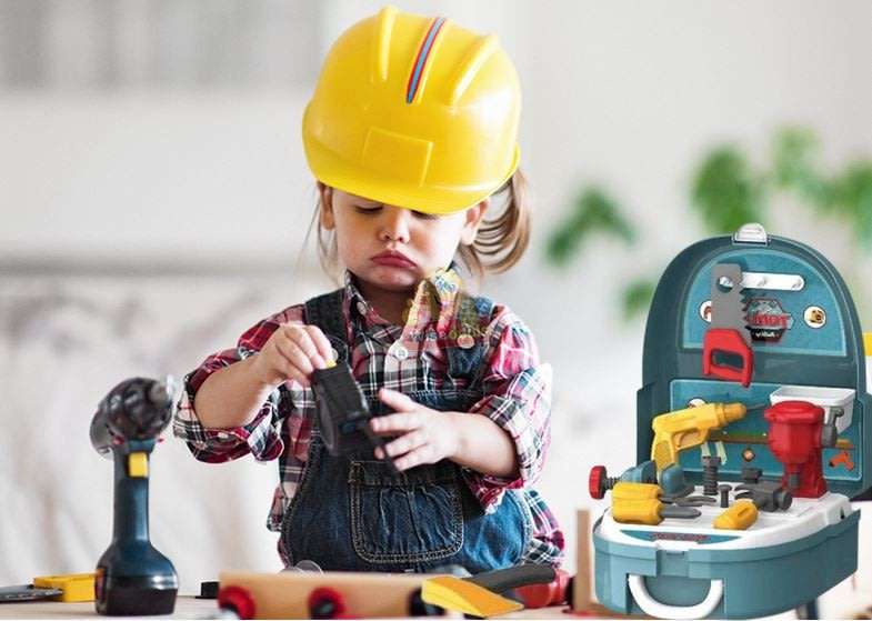 Tool Set Backpack for your Little one who loves to assist Dad with Fixing and Building