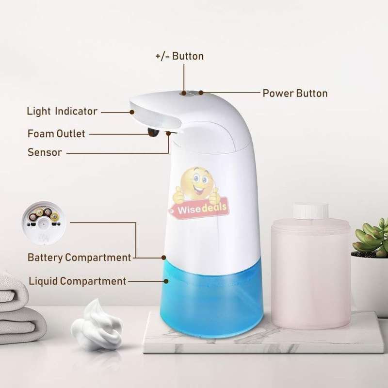 Sensor Foaming Soap Dispenser - Save Soap by diluting with water and still makes high density foam