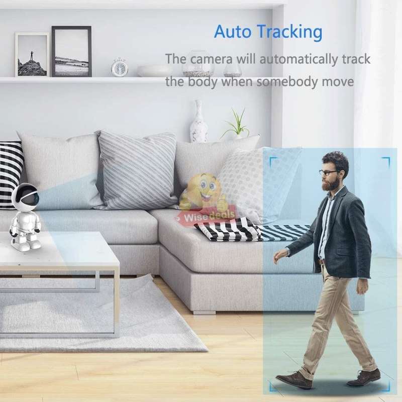 Wireless ROBOT WIFI IP Security Surveillance Camera, Motion Detection, Two way Talk, Tracking...