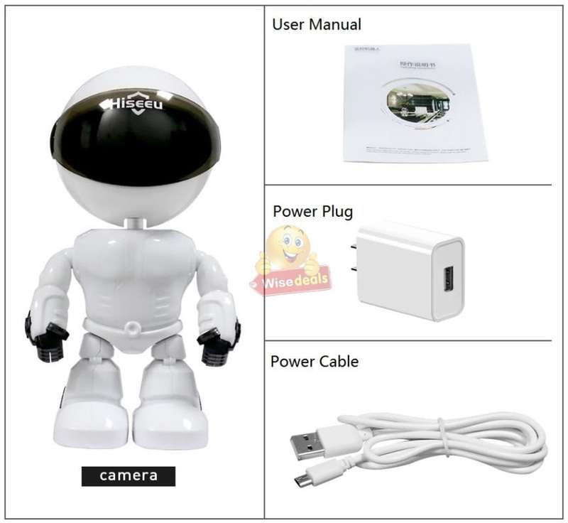 Wireless ROBOT WIFI IP Security Surveillance Camera, Motion Detection, Two way Talk, Tracking...