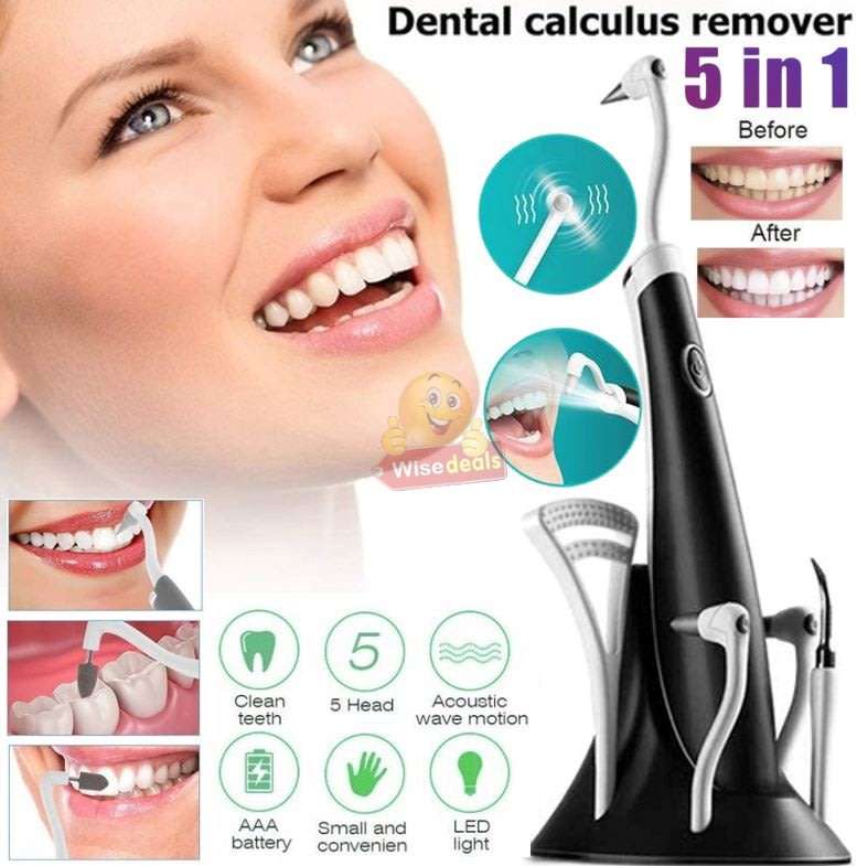 Electric Ultra-Sonic Acoustic Vibration Tooth Cleaner & Calculus Remover for beautiful teeth