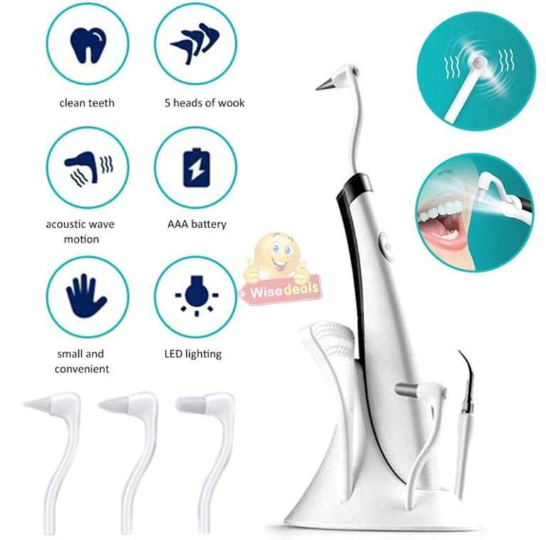Electric Ultra-Sonic Acoustic Vibration Tooth Cleaner & Calculus Remover for beautiful teeth
