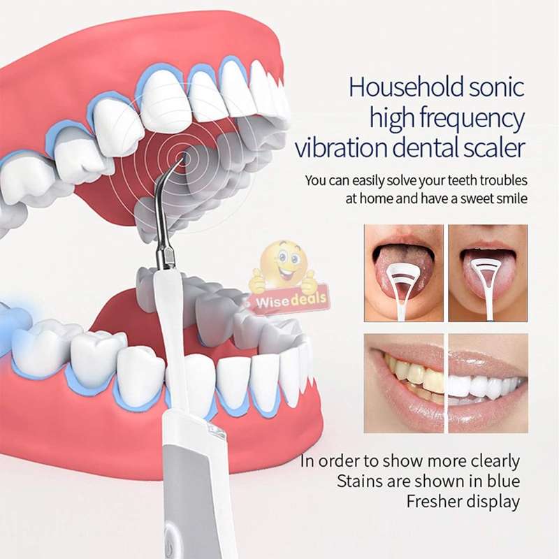 Electric Ultra-Sonic Acoustic Vibration Tooth Cleaner & Calculus Remover for beautiful teeth