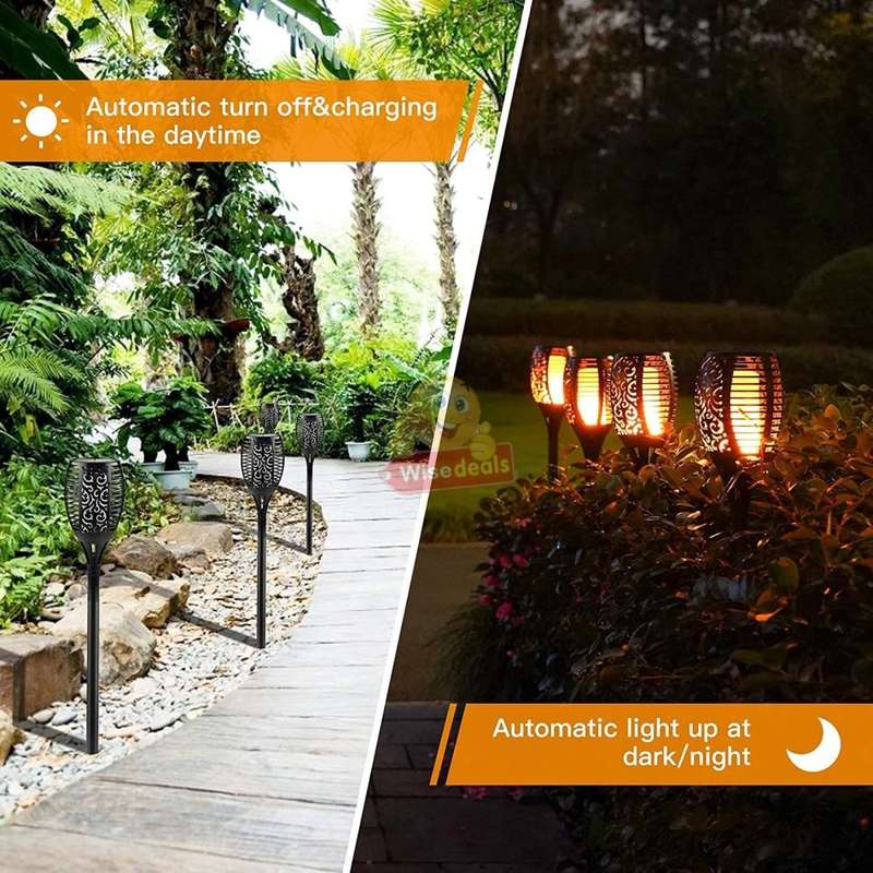Solar Flame Like, flicker like real flames, Charge with Sunlight, Automatically switch on at Night