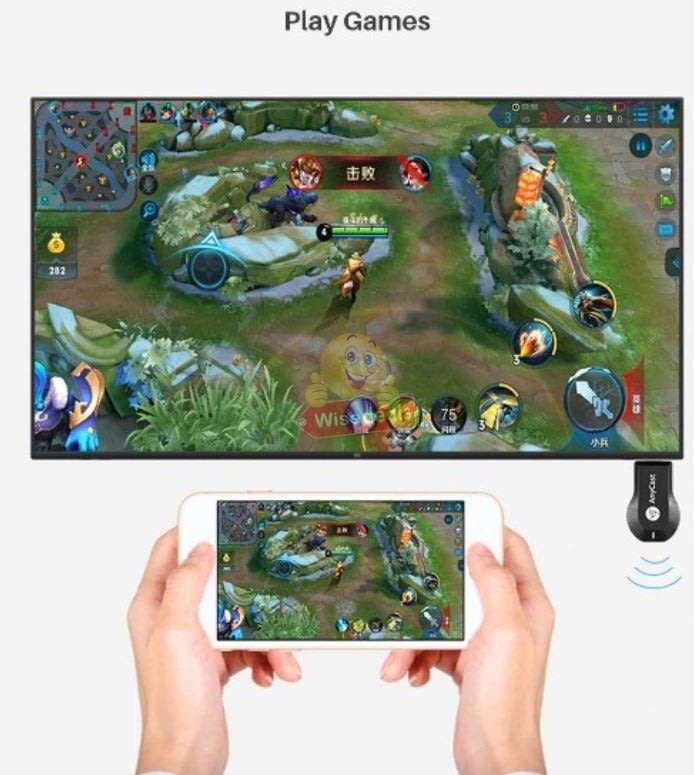 HDMI Streaming WIFI Receiver  See all the contents of your phone on Big Screen, Movies, Play Games