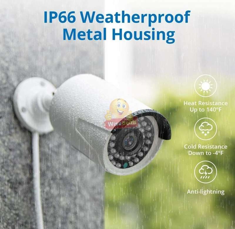 AHD 5MP CCTV Surveillance 8 Channel CCTV Camera Kit Waterproof with WIFI and 3G Viewing