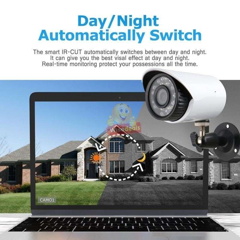 AHD 5MP CCTV Surveillance 8 Channel CCTV Camera Kit Waterproof with WIFI and 3G Viewing