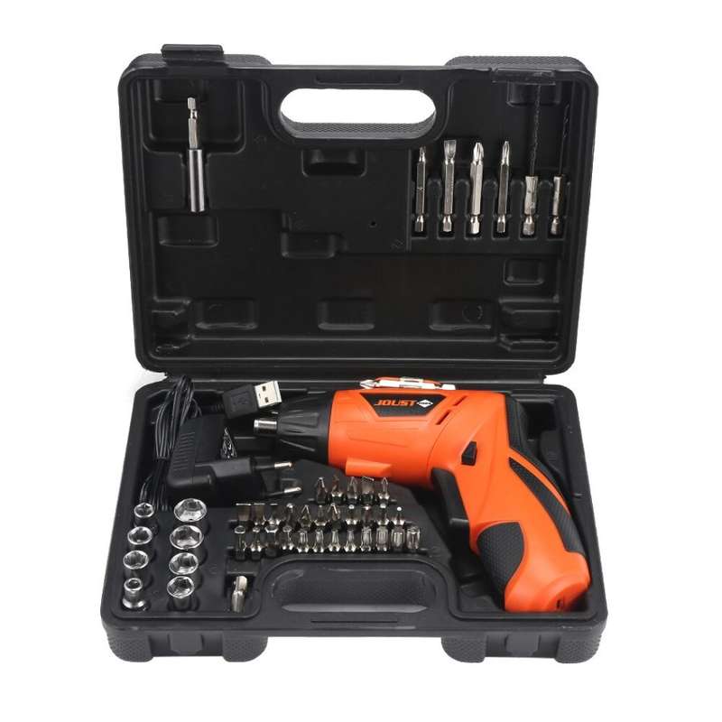 45Pcs Cordless Rechargeable Screwdriver and Drill Set