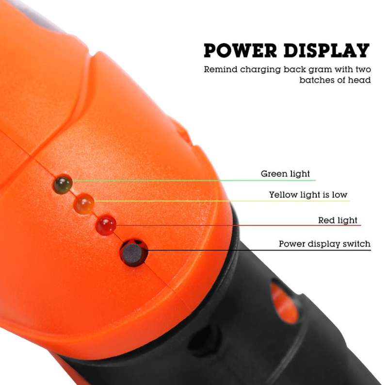 45Pcs Cordless Rechargeable Screwdriver and Drill Set