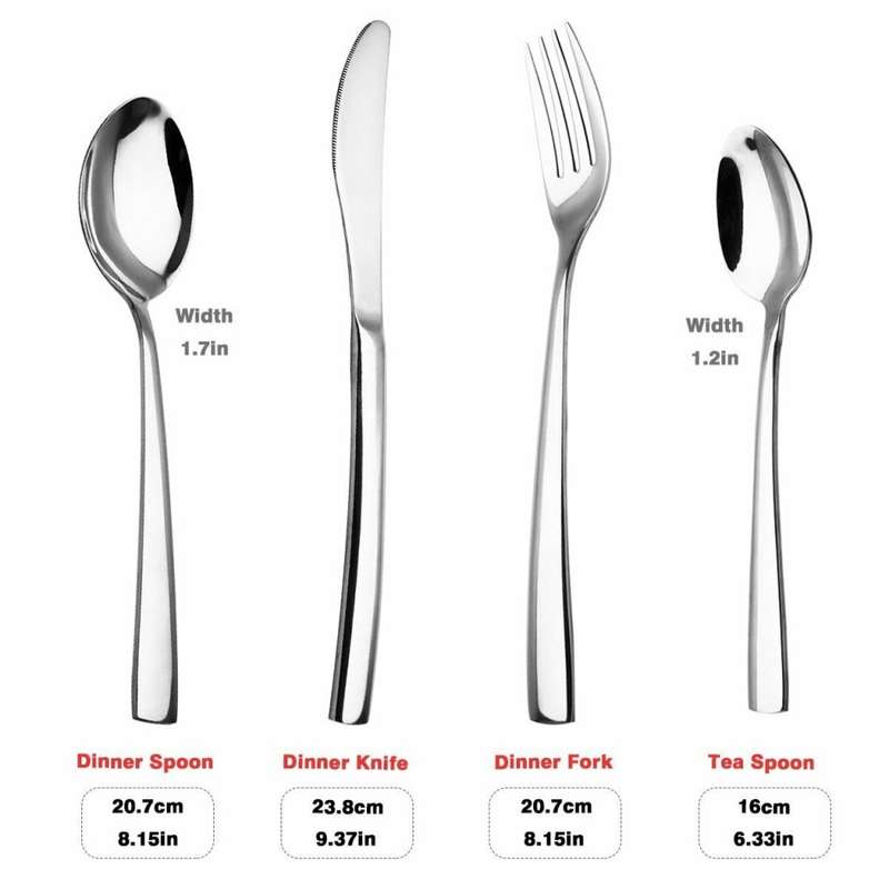 24 Piece Stainless Steel Cutlery Set in Wooden Case