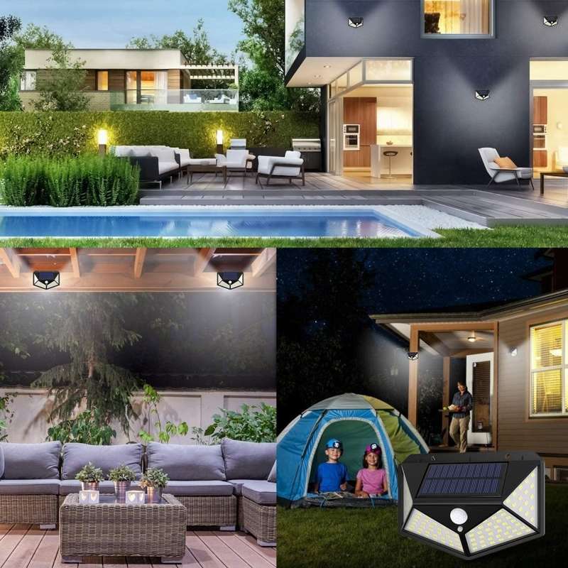 114 LED Solar Sensor Wall Light