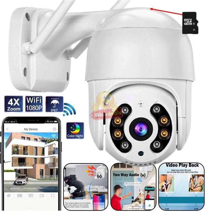 Waterproof Outdoor WIFI IP Camera, Alarm, Motion Detector, Two-way Communication etc.