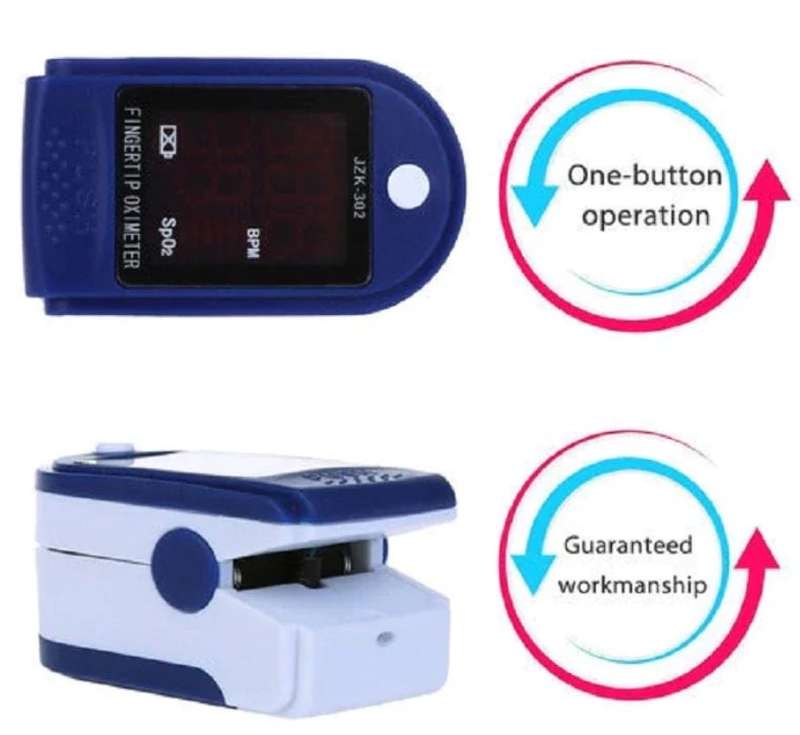 Colour LED Display Pulse Oximeter with Pulse, Heart Rate & Blood Oxygen function