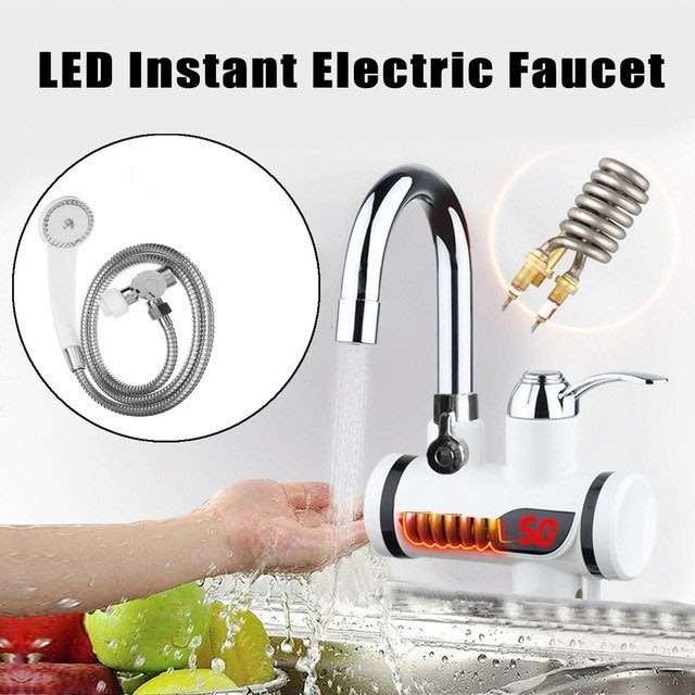 Electric Instant Hot and Cold Water Shower Faucet