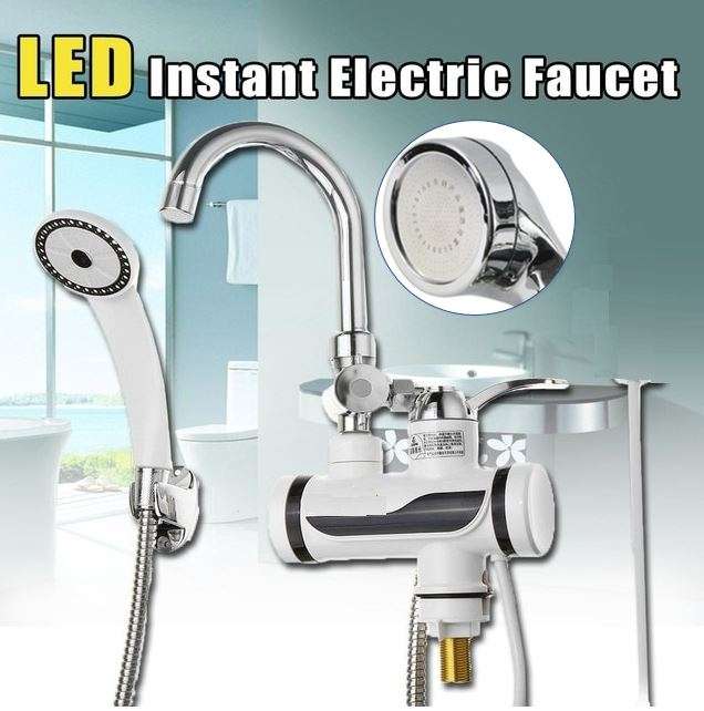 Electric Instant Hot and Cold Water Shower Faucet