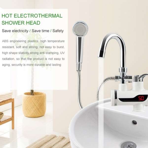 Electric Instant Hot and Cold Water Shower Faucet