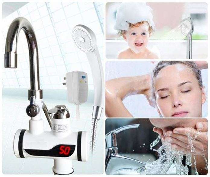 Electric Instant Hot and Cold Water Shower Faucet