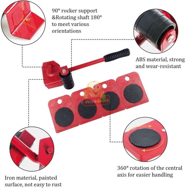 Move Heavy Furniture or Equipment Easy and Effortless with this Moving Tool Set