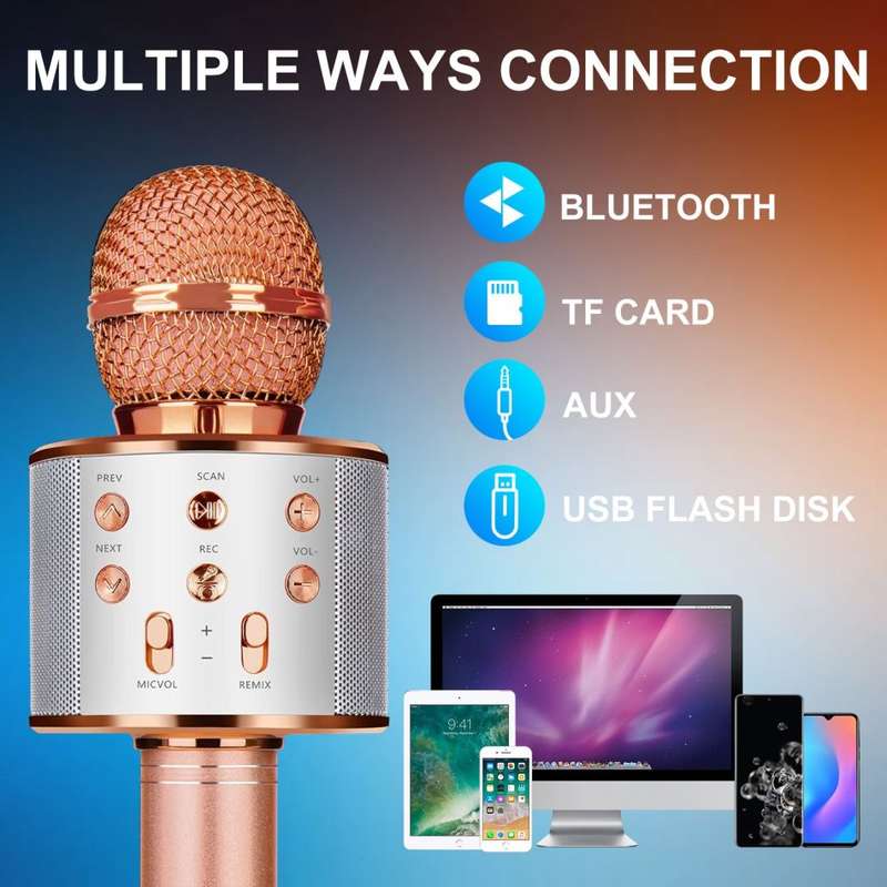 4-IN-1 BLUETOOTH Karaoke Speaker and Microphone