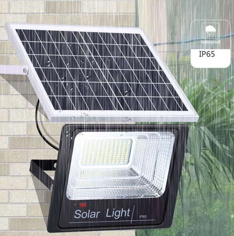 100W Solar Flood Light Wireless Remote Control