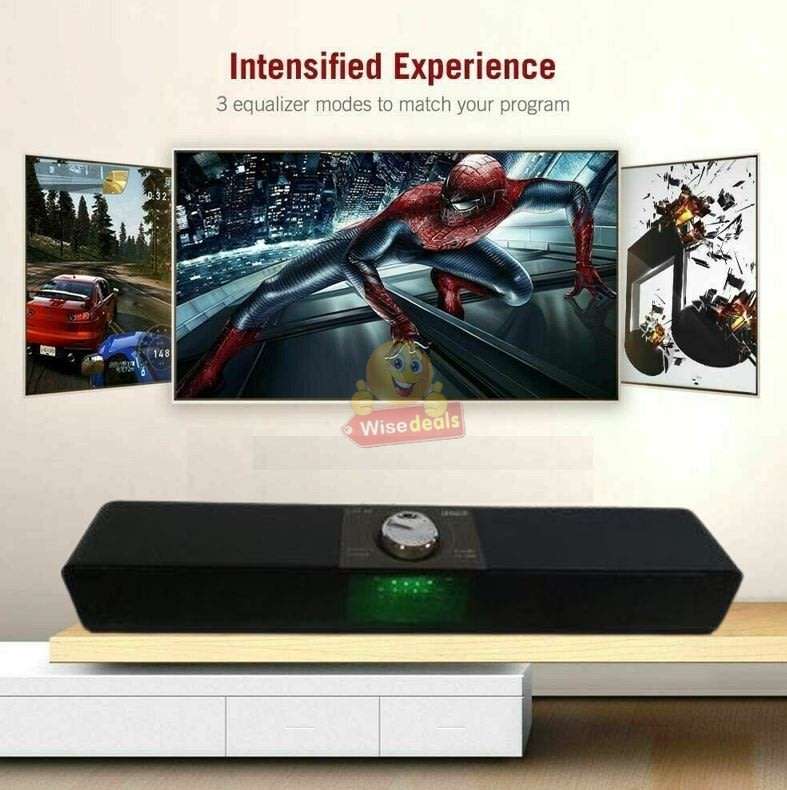 Wireless Bluetooth Sound bar, Filling Stereo Sound 1800mAh Rechargeable Battery