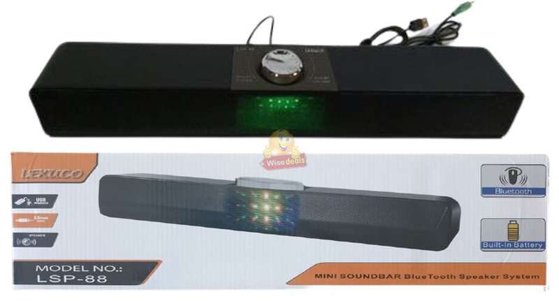 Wireless Bluetooth Sound bar, Filling Stereo Sound 1800mAh Rechargeable Battery