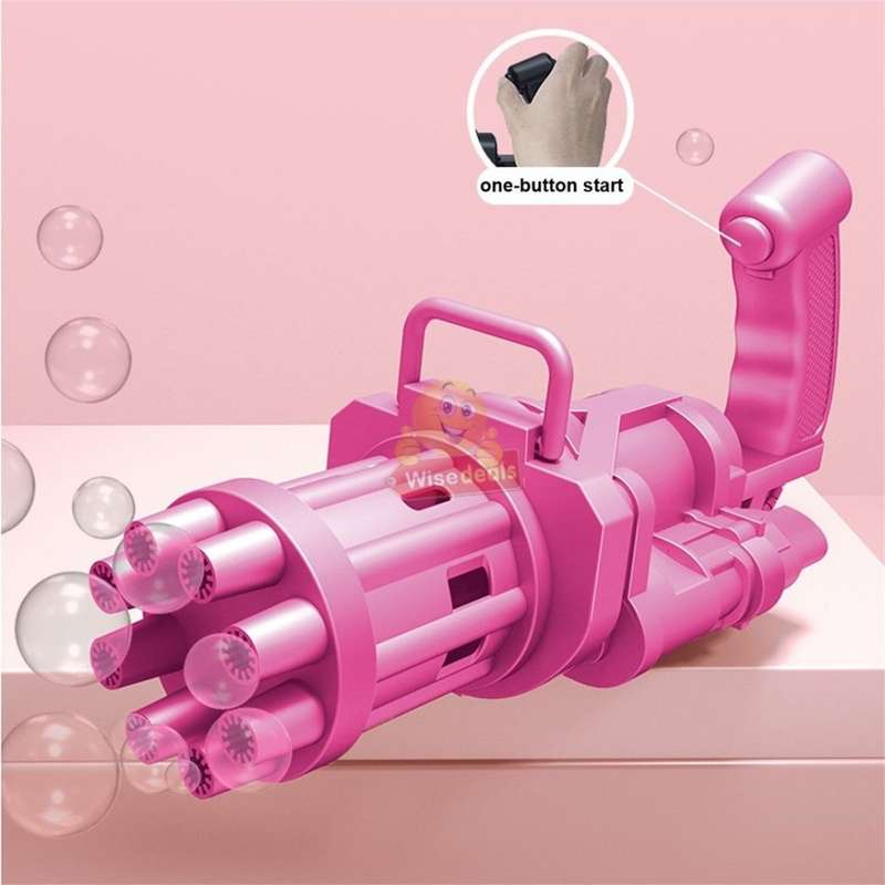 Bubble Machine Gun Set, 8-holes of continues bubbles for hours of fun