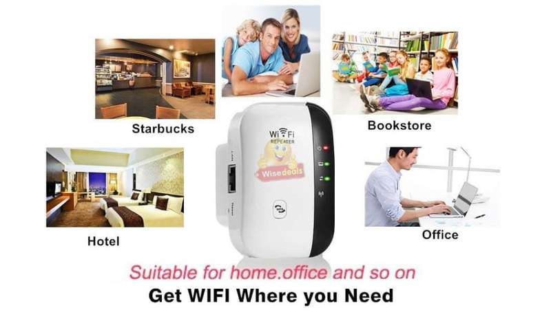 300Mbps WIFI Repeater, Extend the Range of your WIFI Network in Minutes