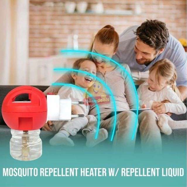 Electric Mosquito Heater with Liquid, Non-toxic, Silent & Safe